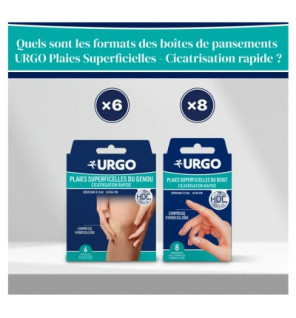 Urgo – Cicatrisation rapide genou, 6 pansements