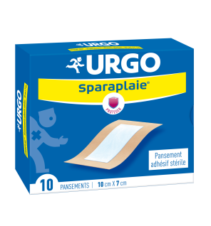 Urgo – Sparaplaie pansement adhésif stérile 10 x 7 cm, 10 pansements