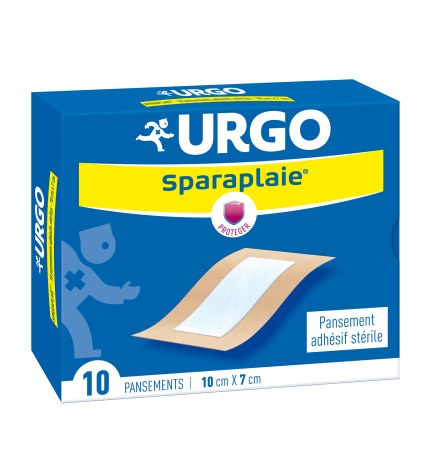 Urgo – Sparaplaie pansement adhésif stérile 10 x 7 cm, 10 pansements