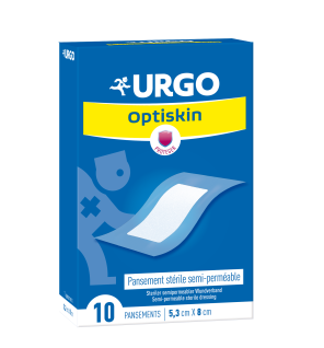 Urgo – Optiskin pansement stérile semi-perméable 5,3 x 8 cm, 10 pansements