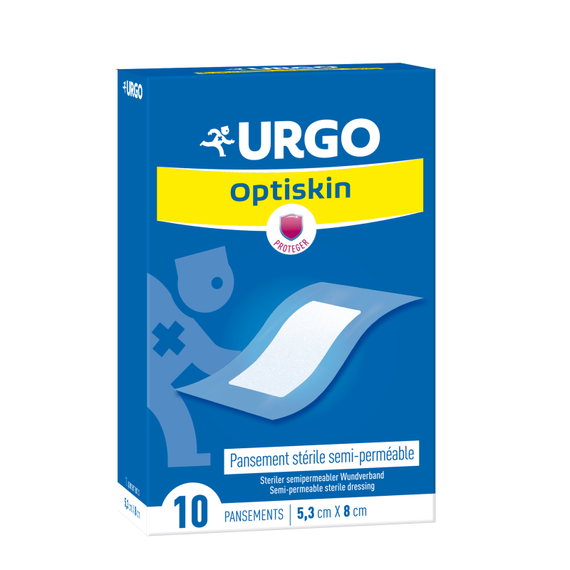 Urgo – Optiskin pansement stérile semi-perméable 5,3 x 8 cm, 10 pansements Urgo – Optiskin pansement stérile semi-perméable 5,3 x 8 cm, 10 pansements