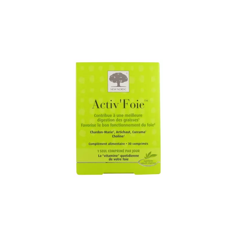 New Nordic – Activ Foie, 30 comprimés New Nordic – Activ Foie, 30 comprimés