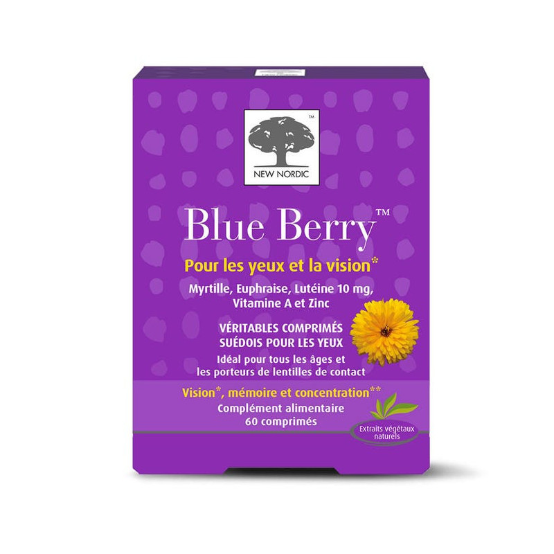 New Nordic – Blue Berry, 60 comprimés New Nordic – Blue Berry, 60 comprimés