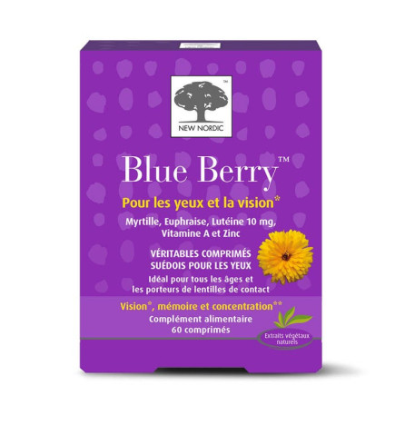 New Nordic – Blue Berry, 60 comprimés