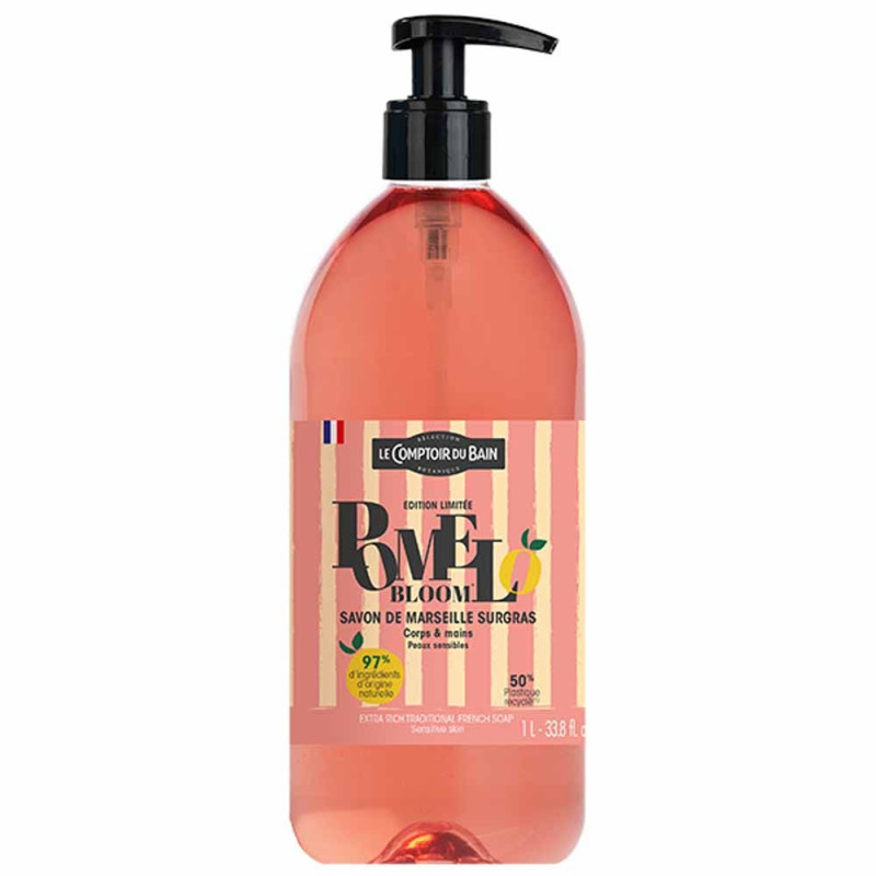 Le Comptoir du Bain – Savon liquide pomelo bloom, 1 L