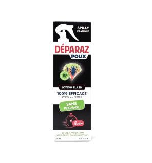 Deparaz – Lotion flash anti-poux et lentes, 100 ml