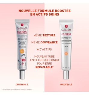 Erborian – CC Crème à la Centella SPF30 Teinte Porcelaine, 40 ml