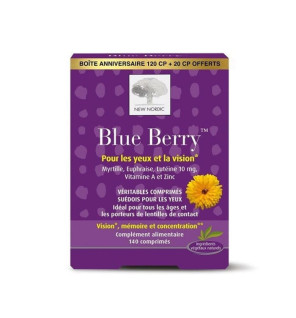 New Nordic – Blue Berry Vision, 140 comprimés