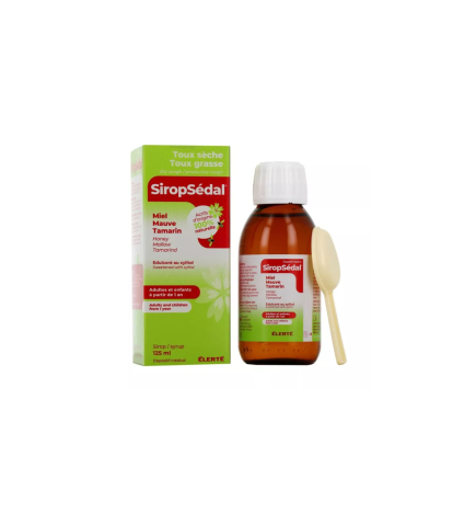 Laboratoires Élerte – Siropsedal Sirop toux sèche et grasse, 125 ml