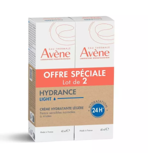 Avène – Hydrance légère émulsion hydratante duo, 2 x 40 ml