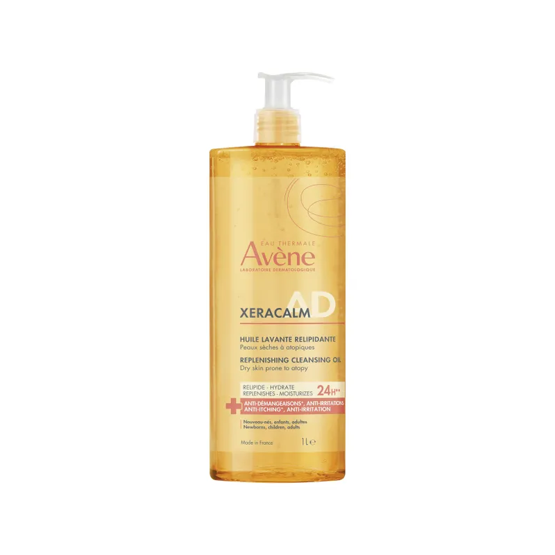 Avène – XeraCalm A.D huile lavante relipidante visage et corps, 1 L Avène – XeraCalm A.D huile lavante relipidante visage et corps, 1 L