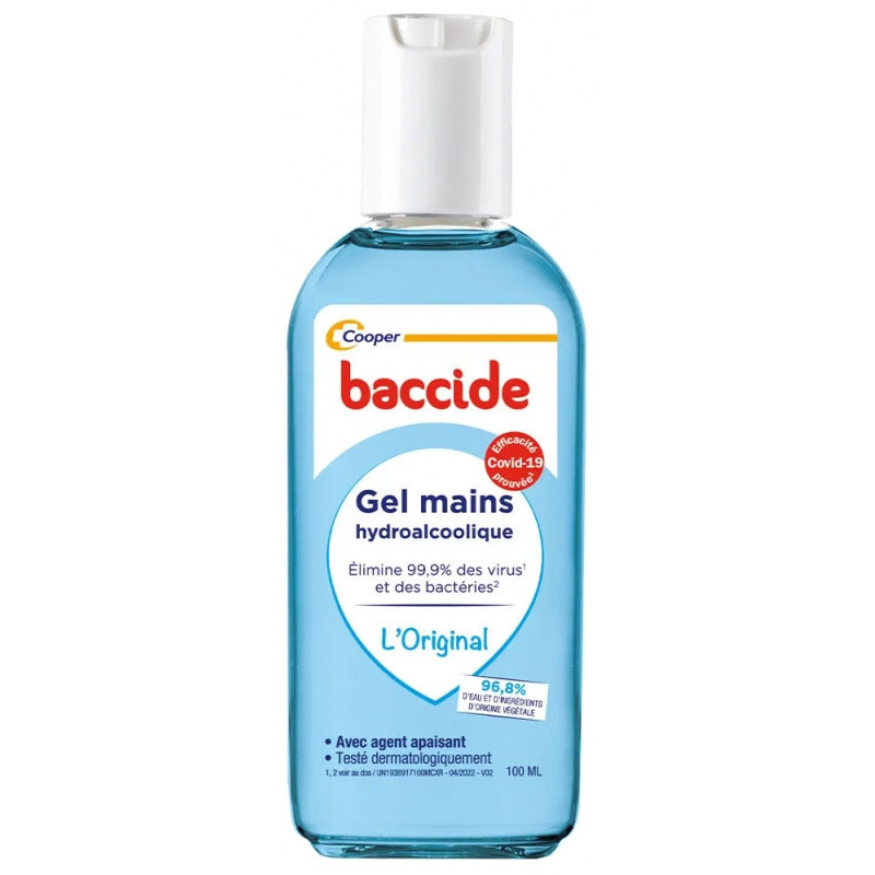 Baccide – Gel mains antibactérien sans rinçage, 100 ml