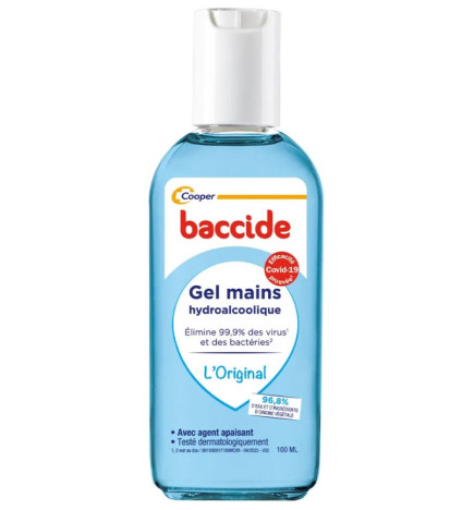 Baccide – Gel mains antibactérien sans rinçage, 100 ml