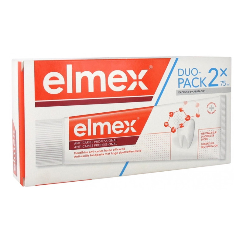 Elmex – Dentifrice Anti-Caries Professional lot de 2 x 75 ml Elmex – Dentifrice Anti-Caries Professional lot de 2 x 75 ml