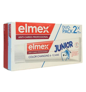 Elmex – Dentifrice Junior Anti-Caries Professional color changing enfant 6-12 ans, 75 ml