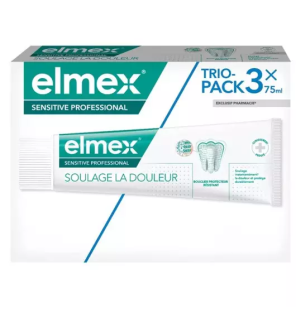 Elmex – Dentifrice Sensitive dents sensibles, lot de 3 x 75 ml