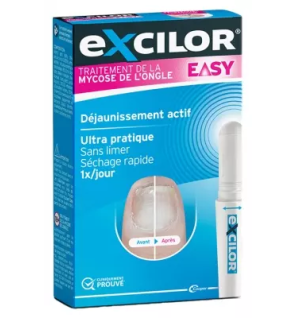 Excilor – Easy traitement mycose de l’ongle déjaunissement actif, 4 ml