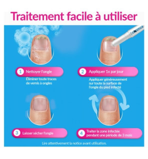 Excilor – Easy traitement mycose de l’ongle déjaunissement actif, 4 ml