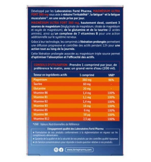 Forte Pharma – Magnésium Ultra Fort LP, 30 comprimés