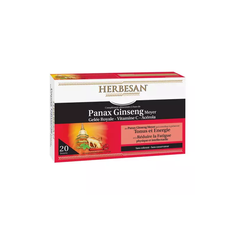 Herbesan – Ginseng Gelée Royale, 20 ampoules