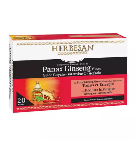Herbesan – Ginseng Gelée Royale, 20 ampoules