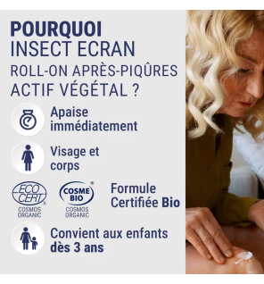 Insect Écran – Roll-on après piqûres effet froid, 15 ml