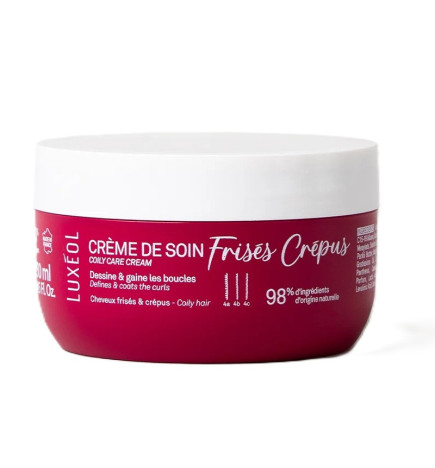 Luxéol – Crème de soin Frisés & Crépus, 250 ml