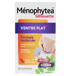 Nutreov – Ménophytea Silhouette Ventre Plat, 30 gélules