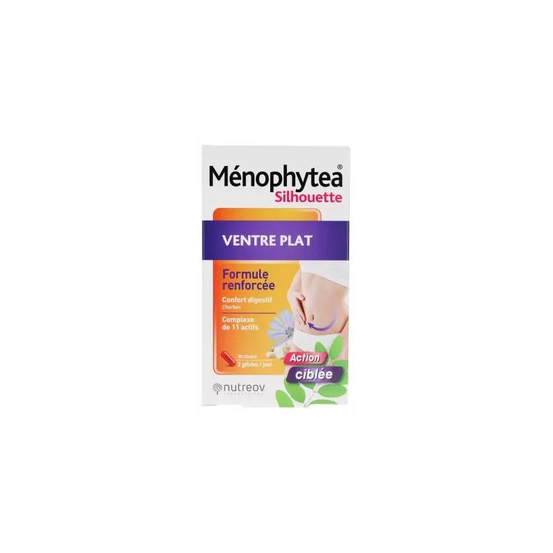 Nutreov – Ménophytea Silhouette Ventre Plat, 30 gélules Nutreov – Ménophytea Silhouette Ventre Plat, 30 gélules