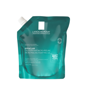 La Roche-Posay – Effaclar Éco-Recharge Gel Nettoyant Anti-Imperfections Visage & Corps, 400 ml
