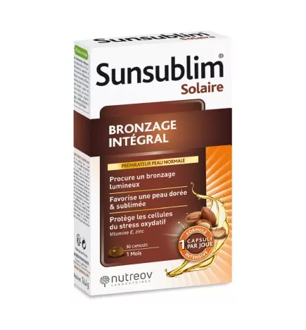 Nutreov – Sunsublim Bronzage Intégral Peau Normale, 30 capsules
