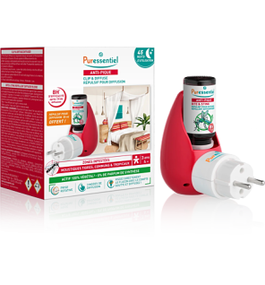 Puressentiel – Diffuseur Clip Diffuse répulsif anti-pique