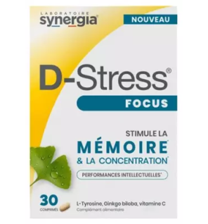 Synergia – D-Stress Focus, 30 comprimés