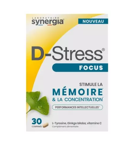 Synergia – D-Stress Focus, 30 comprimés