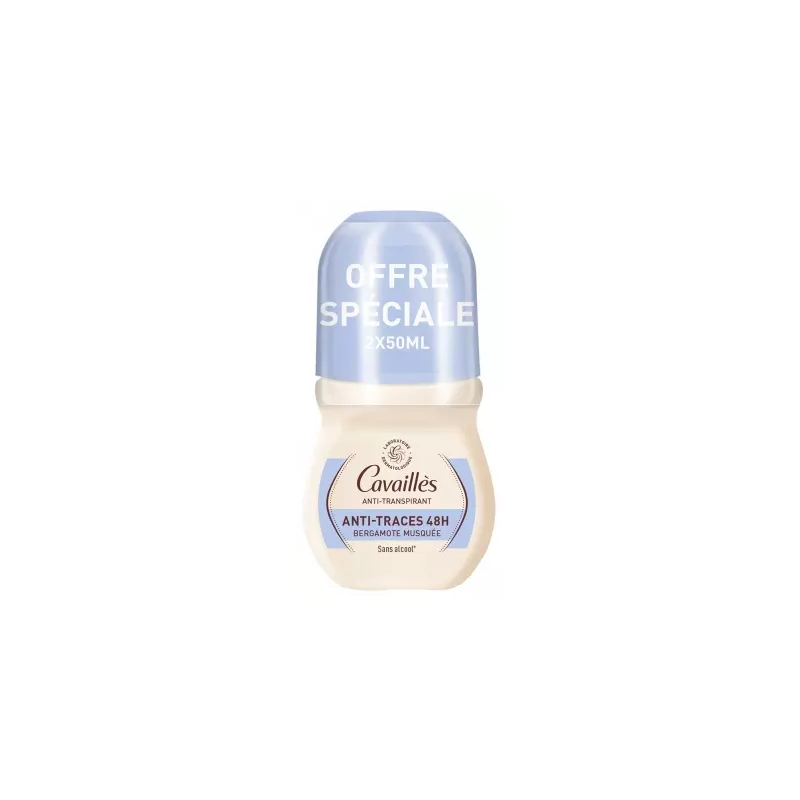 Cavaillès – Déodorant Absorb+ Efficacité 48h, lot de 2 x 50 ml Cavaillès – Déodorant Absorb+ Efficacité 48h, lot de 2 x 50 ml