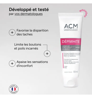 Depiwhite – Crème Anti-Taches Zones Sensibles et Intimes, 50 ml
