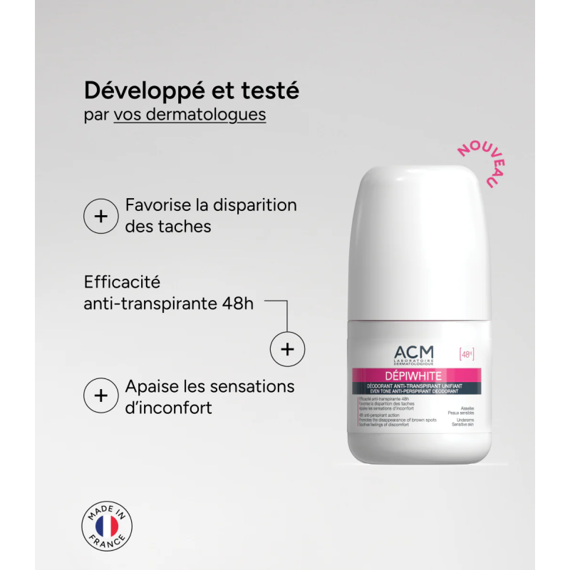 Depiwhite – Déodorant Anti-Transpirant Unifiant, 50 ml Depiwhite – Déodorant Anti-Transpirant Unifiant, 50 ml