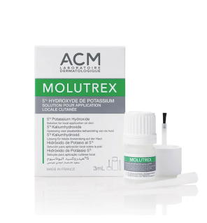 Molutrex –  Solution 5 % hydroxyde de potassium, 3 ml