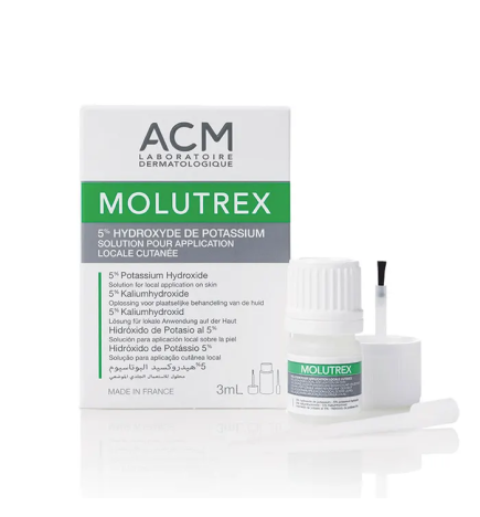 Molutrex –  Solution 5 % hydroxyde de potassium, 3 ml