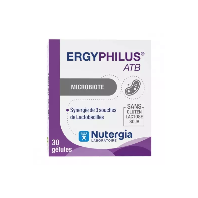 Nutergia – Ergyphilus ATB Complément Alimentaire Flore Intestinale, 30 gélules Nutergia – Ergyphilus ATB Complément Alimentaire Flore Intestinale, 30 gélules