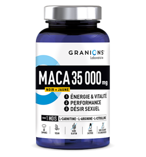 Granions – Maca 3500 mg Complément Alimentaire Vitalité, 30 comprimés