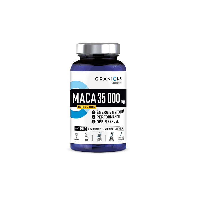 Granions – Maca 3500 mg Complément Alimentaire Vitalité, 30 comprimés Granions – Maca 3500 mg Complément Alimentaire Vitalité, 30 comprimés