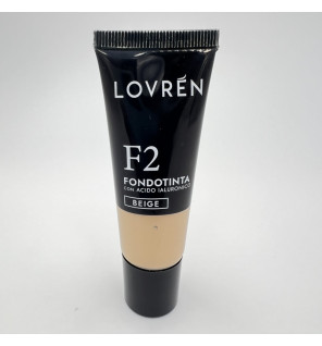 Lovrèn – Fond de teint F2 Beige à l’acide hyaluronique, 30 ml