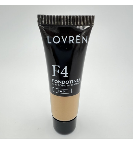 Lovrèn – Fond de teint F4 Tan à l’acide hyaluronique, 30 ml