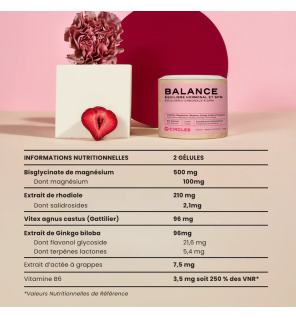 Circles – Balance Équilibre Hormonal et SPM, 60 gélules