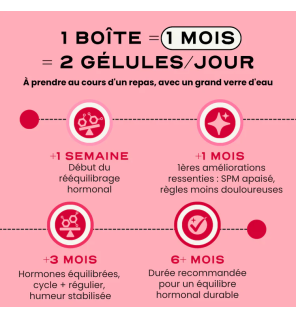 Circles – Balance Équilibre Hormonal et SPM, 60 gélules