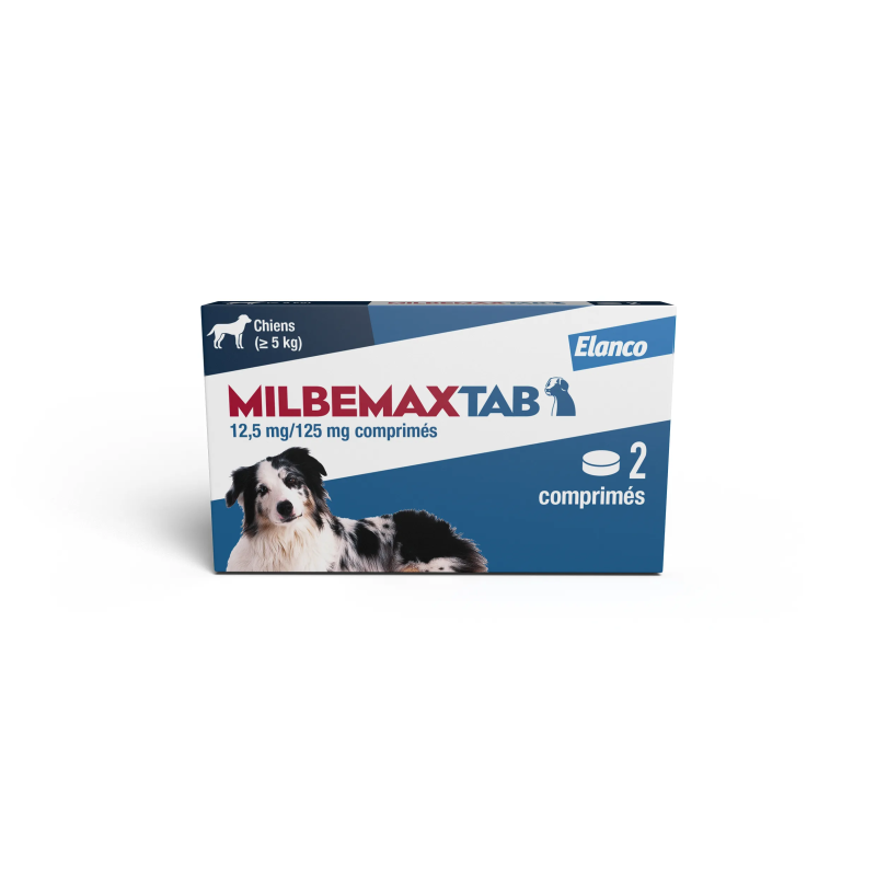 Milbemax – Vermifuge spectre large chien 5 kg, 2 comprimés Milbemax – Vermifuge spectre large chien 5 kg, 2 comprimés