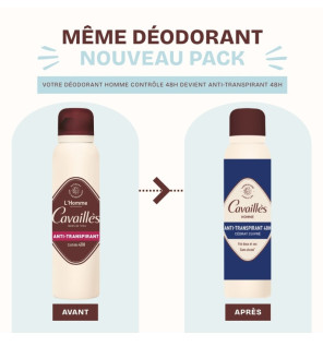 Cavaillès – Déodorant Absorb+ Spray, 2 x 150 ml