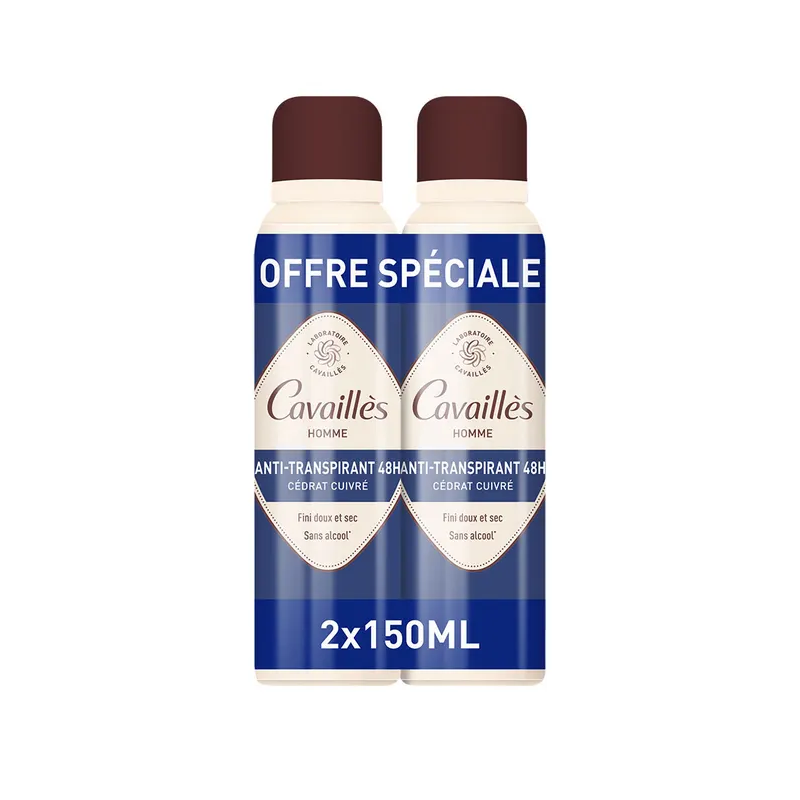 Cavaillès – Déodorant Absorb+ Spray, 2 x 150 ml Cavaillès – Déodorant Absorb+ Spray, 2 x 150 ml