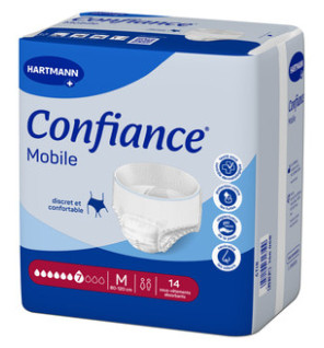 Hartmann – Confiance Mobile 7 gouttes slip absorbant taille M, 14 unités
